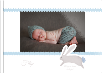 fotoksiążka Metryczka malucha niebieska