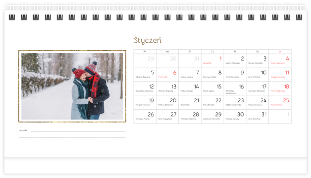 fotokalendarz Minimalistyczne święta