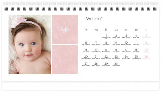 fotokalendarz Sweet Angel - Pink