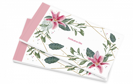 minibook Delikatne lilie