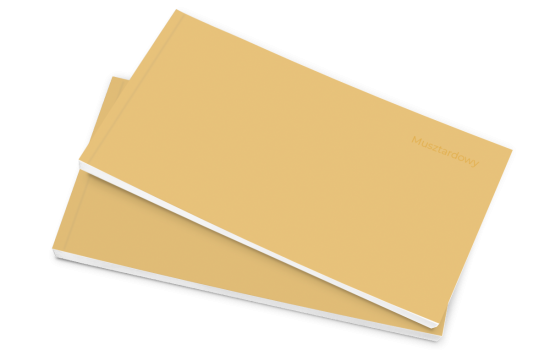 minibook Musztardowy