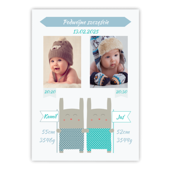 plakat Kicaki bliźniaki