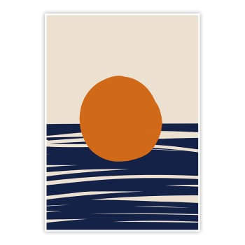 plakat Słoneczny ocean